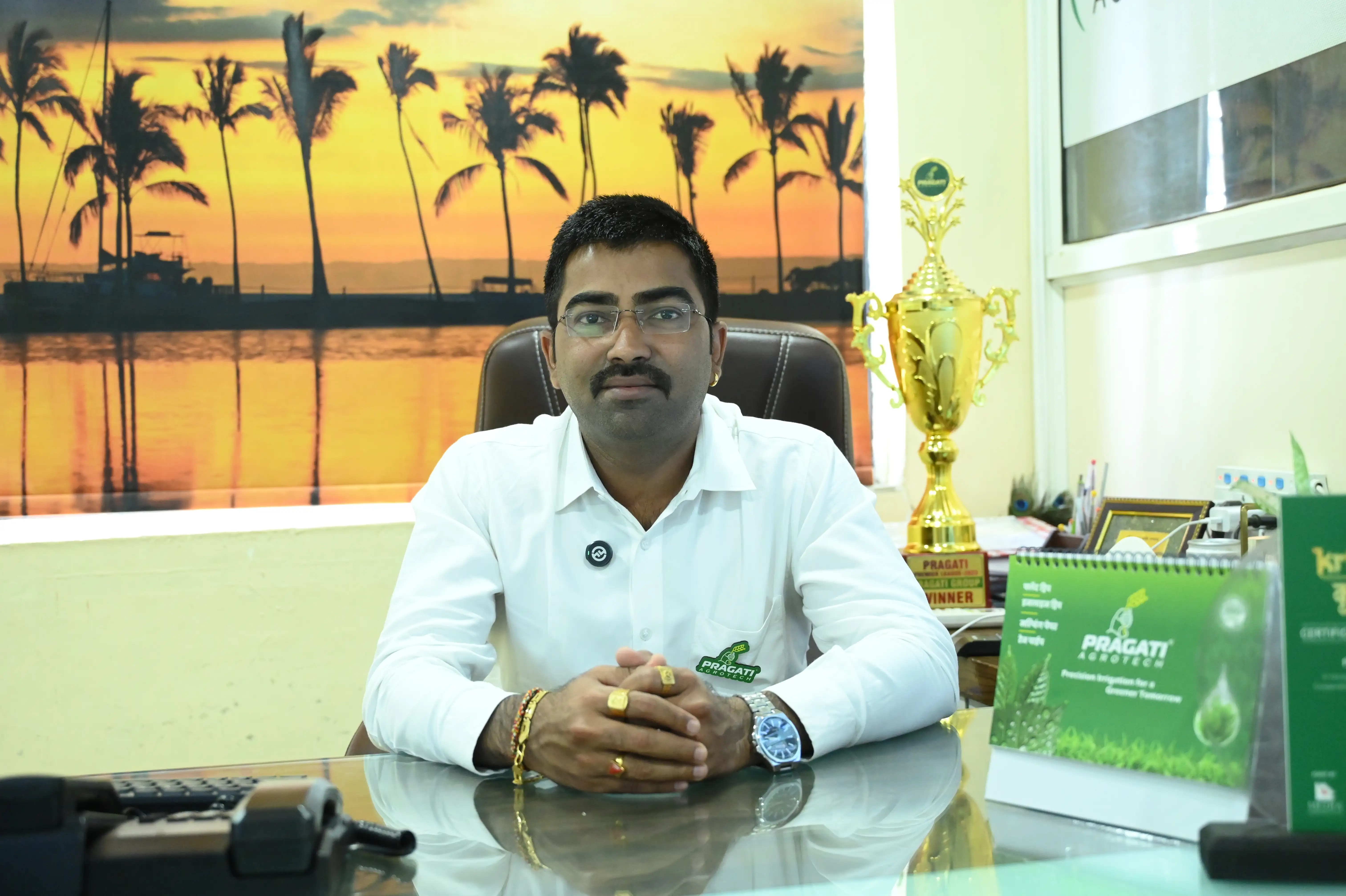 Pragati Agrotech Manufacturing Facility and Founder